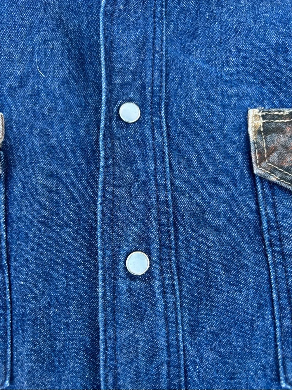 Vintage LAPCO pearl snap Jacket with Brown Camo Sleeves